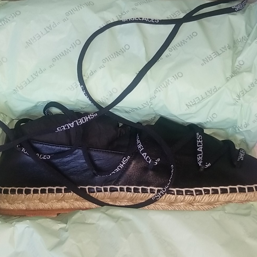 BRAND NEW OFF-WHITE ESPADRILLES SZ 39